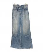 moussyマウジー）の古着「CROSS WAIST WIDE STRAIGHT」｜インディゴ