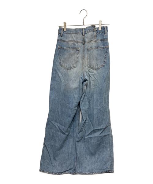 moussy（マウジー）moussy (マウジー) CROSS WAIST WIDE STRAIGHT インディゴ サイズ:1の古着・服飾アイテム