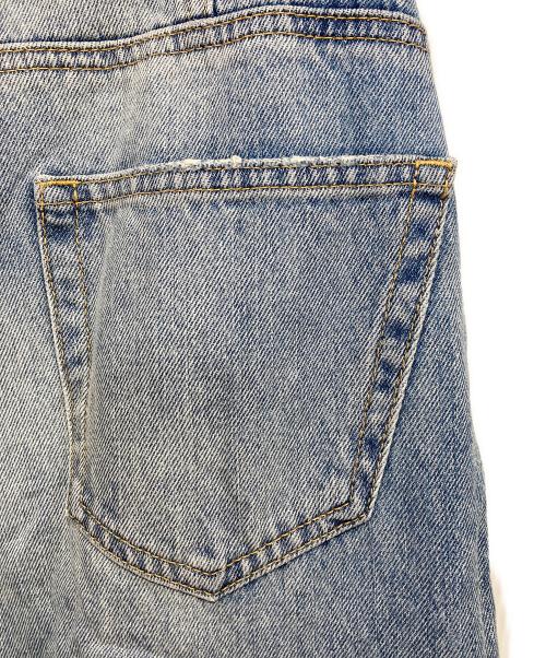 moussy（マウジー）moussy (マウジー) CROSS WAIST WIDE STRAIGHT インディゴ サイズ:1の古着・服飾アイテム