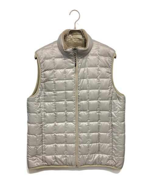 TAION（タイオン）TAION (タイオン) リバーシブルダウンフリースベスト カーキ サイズ:Lの古着・服飾アイテム