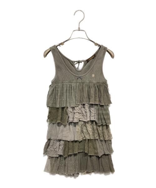 hysterics（ヒステリックス）hysterics (ヒステリックス) フリルビスチェ グレー サイズ:FREEの古着・服飾アイテム