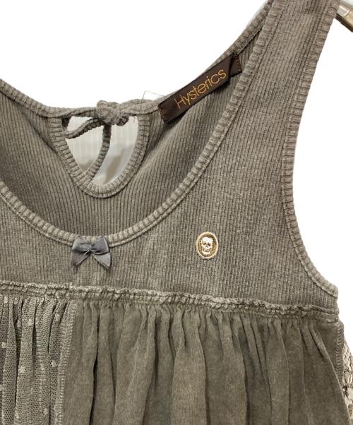 hysterics（ヒステリックス）hysterics (ヒステリックス) フリルビスチェ グレー サイズ:FREEの古着・服飾アイテム