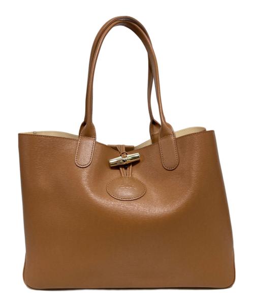LONGCHAMP（ロンシャン）LONGCHAMP (ロンシャン) ロゾ リバーシブルトートバッグ ブラウンの古着・服飾アイテム