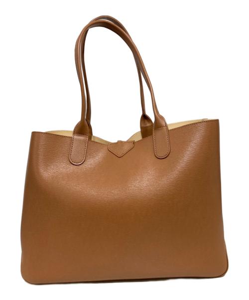 LONGCHAMP（ロンシャン）LONGCHAMP (ロンシャン) ロゾ リバーシブルトートバッグ ブラウンの古着・服飾アイテム