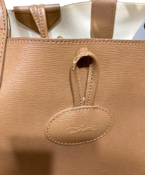 LONGCHAMP（ロンシャン）LONGCHAMP (ロンシャン) ロゾ リバーシブルトートバッグ ブラウンの古着・服飾アイテム