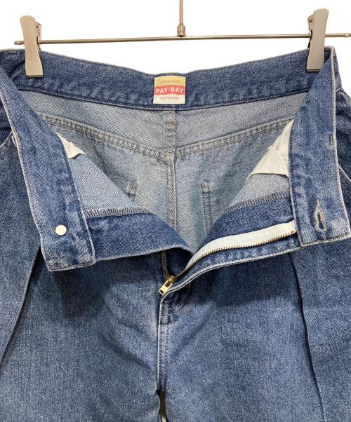 PAY DAY（ペイデイ）PAY DAY (ペイデイ) タックデニムパンツ インディゴ サイズ:38の古着・服飾アイテム