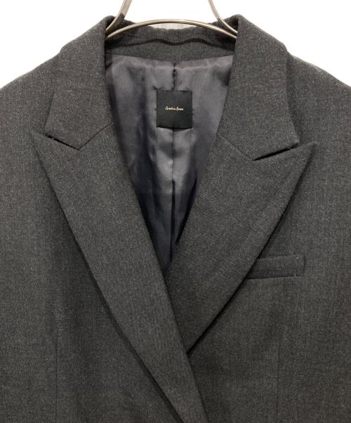 Spick and Span（スピック＆スパン）Spick and Span (スピック＆スパン) ミルドクロスピークドラペルジャケット グレー サイズ:38の古着・服飾アイテム