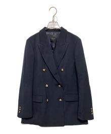 Spick and Span（スピック＆スパン）の古着「カルゼダブルブレストジャケット」｜ネイビー