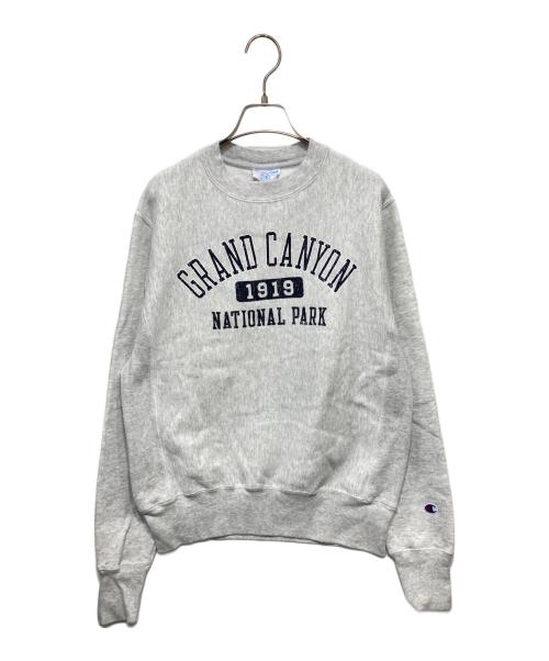 Champion REVERSE WEAVE（チャンピオン リバース ウィーブ）Champion REVERSE WEAVE (チャンピオン リバース ウィーブ) CRAND CANYONスウェット グレー サイズ:SMALL(JAP L)の古着・服飾アイテム