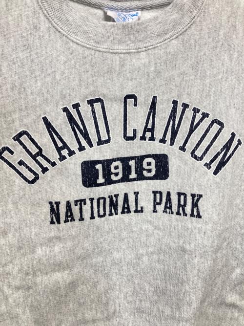 Champion REVERSE WEAVE（チャンピオン リバース ウィーブ）Champion REVERSE WEAVE (チャンピオン リバース ウィーブ) CRAND CANYONスウェット グレー サイズ:SMALL(JAP L)の古着・服飾アイテム