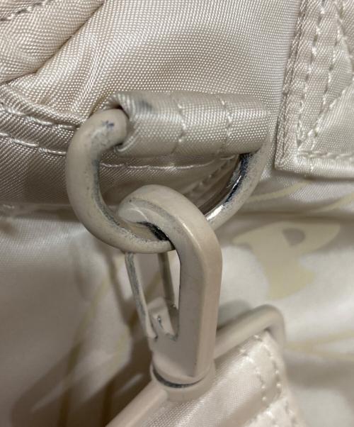 beautiful people（ビューティフルピープル）beautiful people (ビューティフルピープル) POTR (ピー・オー・ティー・アール) helmet bag in nylon twill アイボリーの古着・服飾アイテム