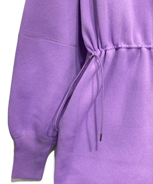 Adam et Rope（アダム エ ロペ）Adam et Rope (アダム エ ロペ) フォルムニットワンピース パープル サイズ:Fの古着・服飾アイテム