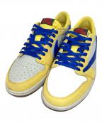 NIKE×Travis Scottナイキ×トラヴィススコット）の古着「ローカットスニーカー」｜グレー×イエロー
