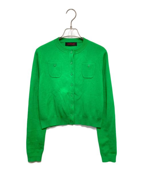 CABAN（キャバン）CABaN (キャバン) コットンカシミヤ クルーネックカーディガン グリーン サイズ:XSの古着・服飾アイテム
