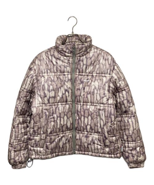 HUF（ハフ）HUF (ハフ) 89 WARPED Camo Tyvek PUFFER グレー サイズ:Sの古着・服飾アイテム