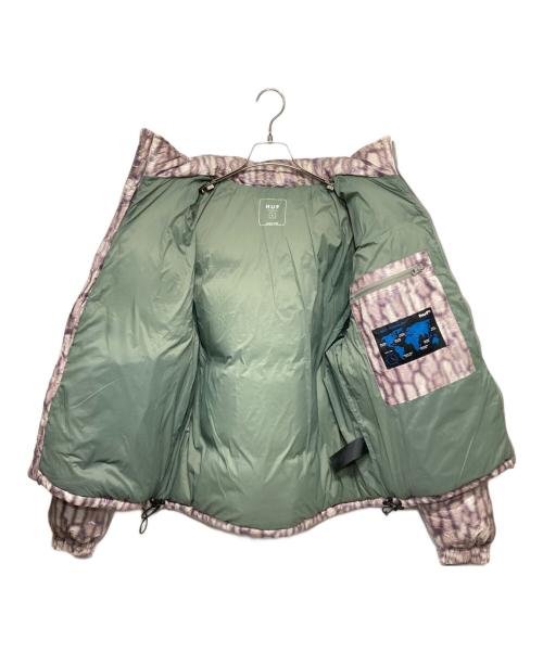 HUF（ハフ）HUF (ハフ) 89 WARPED Camo Tyvek PUFFER グレー サイズ:Sの古着・服飾アイテム