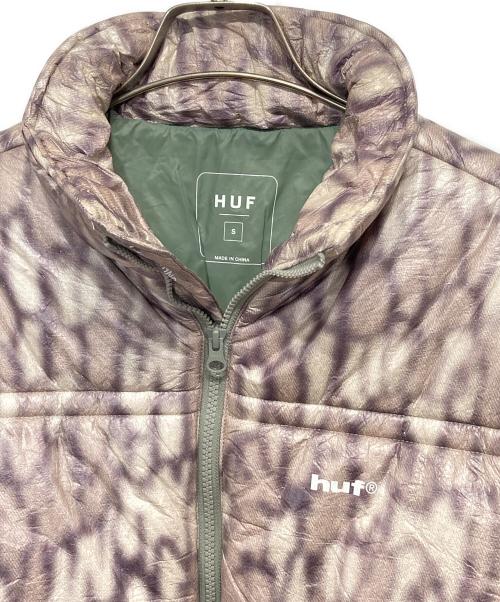 HUF（ハフ）HUF (ハフ) 89 WARPED Camo Tyvek PUFFER グレー サイズ:Sの古着・服飾アイテム