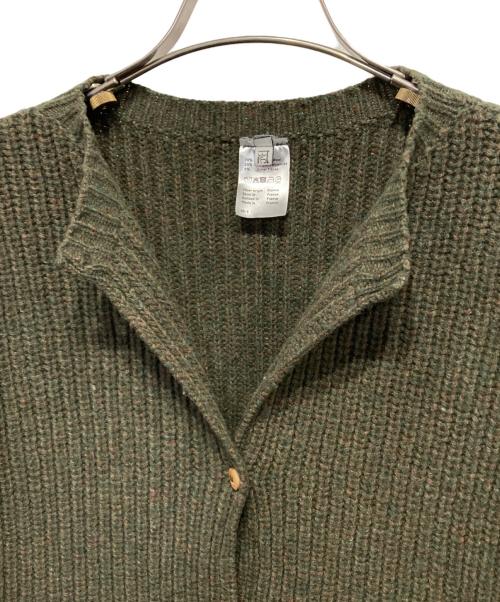 BASERANGE（ベースレンジ）BASERANGE (ベースレンジ) MEA CARDIGAN カーキ サイズ:XS/Sの古着・服飾アイテム