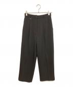 CLANEクラネ）の古着「2WAY TUCK STRAIGHT PANTS」｜ブラック