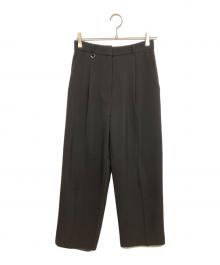 CLANE（クラネ）の古着「2WAY TUCK STRAIGHT PANTS」｜ブラック