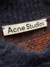 中古・古着 ACNE STUDIOS (アクネ ストゥディオズ) アルパカブレンドブロックチェックニット オレンジ×ネイビー サイズ:XS：10000円