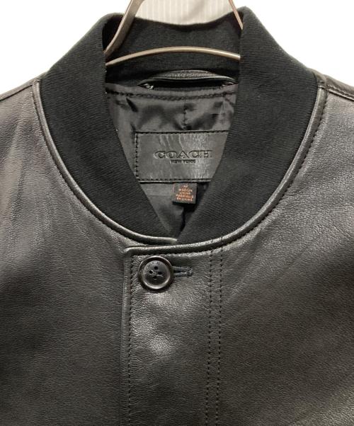 COACH（コーチ）COACH (コーチ) レザージャケット ブラック サイズ:Mの古着・服飾アイテム