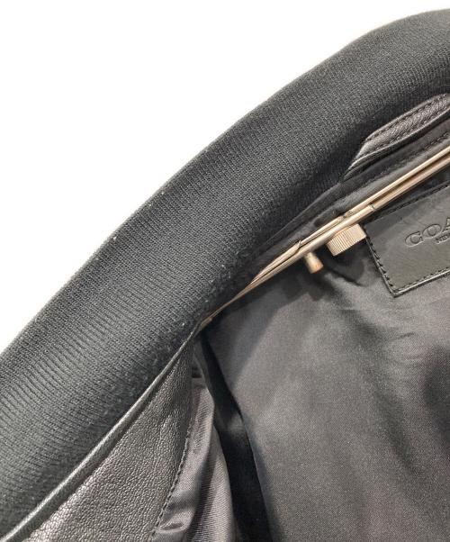 COACH（コーチ）COACH (コーチ) レザージャケット ブラック サイズ:Mの古着・服飾アイテム