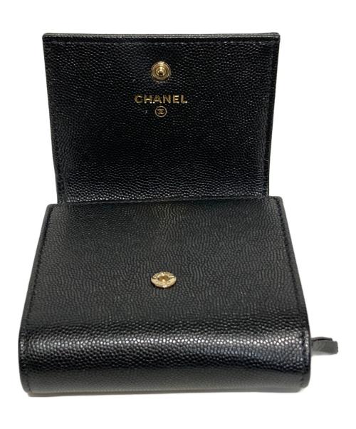CHANEL（シャネル）CHANEL (シャネル) 2つ折り財布 ブラックの古着・服飾アイテム