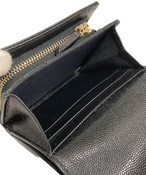 CHANEL（シャネル）CHANEL (シャネル) 2つ折り財布 ブラックの古着・服飾アイテム
