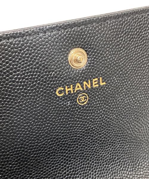 CHANEL（シャネル）CHANEL (シャネル) 2つ折り財布 ブラックの古着・服飾アイテム