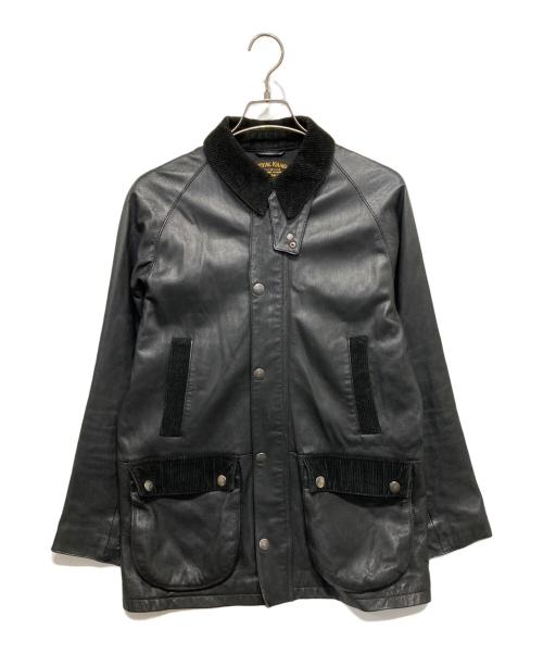 ROYAL KHAKI（ロイヤルカーキ）ROYAL KHAKI (ロイヤルカーキ) ゴートスキンレザージャケット ブラック サイズ:Mediumの古着・服飾アイテム