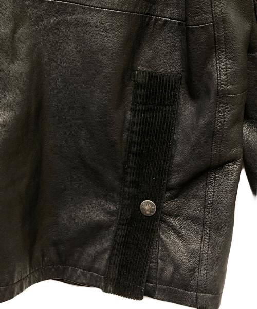 ROYAL KHAKI（ロイヤルカーキ）ROYAL KHAKI (ロイヤルカーキ) ゴートスキンレザージャケット ブラック サイズ:Mediumの古着・服飾アイテム