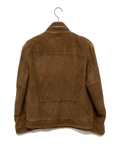 BOSS HUGO BOSS（ボス ヒューゴボス）BOSS HUGO BOSS (ボス ヒューゴボス) スウェードジャケット ブラウン サイズ:UK46の古着・服飾アイテム