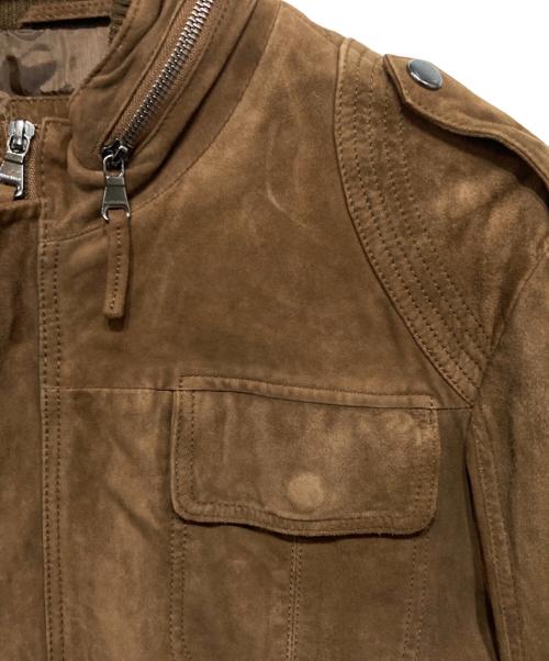 BOSS HUGO BOSS（ボス ヒューゴボス）BOSS HUGO BOSS (ボス ヒューゴボス) スウェードジャケット ブラウン サイズ:UK46の古着・服飾アイテム