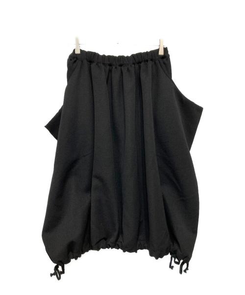 COMME des GARCONS COMME des GARCONS（コムデギャルソン コムデギャルソン）COMME des GARCONS COMME des GARCONS (コムデギャルソン コムデギャルソン) ウールギャバ変形スカート ブラック サイズ:Sの古着・服飾アイテム