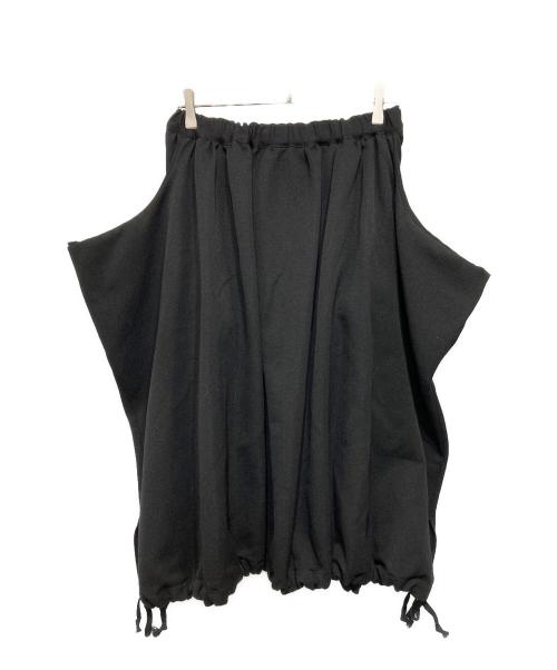 COMME des GARCONS COMME des GARCONS（コムデギャルソン コムデギャルソン）COMME des GARCONS COMME des GARCONS (コムデギャルソン コムデギャルソン) ウールギャバ変形スカート ブラック サイズ:Sの古着・服飾アイテム