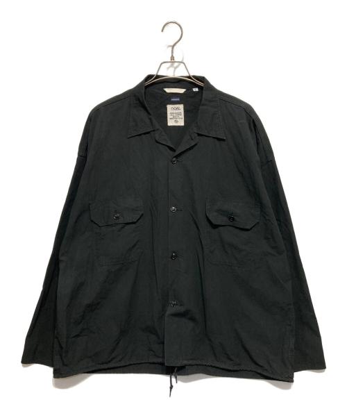 nanamica（ナナミカ）nanamica (ナナミカ) コットンウールデッキシャツ ブラック サイズ:XLの古着・服飾アイテム