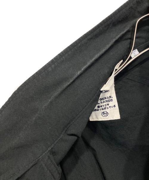 nanamica（ナナミカ）nanamica (ナナミカ) コットンウールデッキシャツ ブラック サイズ:XLの古着・服飾アイテム