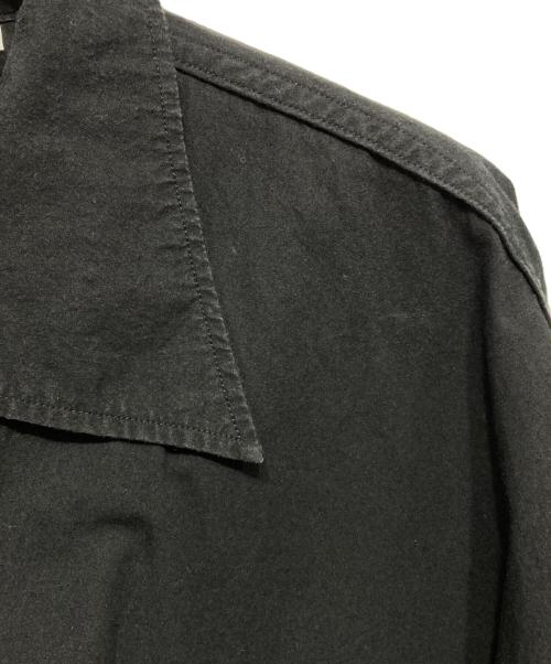 nanamica（ナナミカ）nanamica (ナナミカ) コットンウールデッキシャツ ブラック サイズ:XLの古着・服飾アイテム
