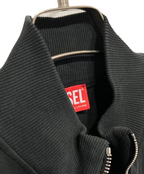 DIESEL（ディーゼル）DIESEL (ディーゼル) ZIP UP SWEAT ブラック サイズ:Sの古着・服飾アイテム
