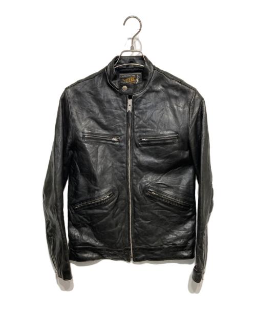 Hysteric Glamour（ヒステリックグラマー）Hysteric Glamour (ヒステリックグラマー) WITCHCRAFT ROCK pt ラムレザーシングルライダースJK ブラック サイズ:Sの古着・服飾アイテム