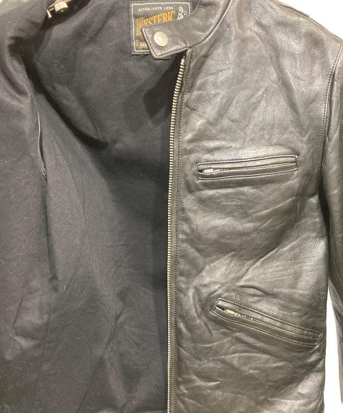 Hysteric Glamour（ヒステリックグラマー）Hysteric Glamour (ヒステリックグラマー) WITCHCRAFT ROCK pt ラムレザーシングルライダースJK ブラック サイズ:Sの古着・服飾アイテム