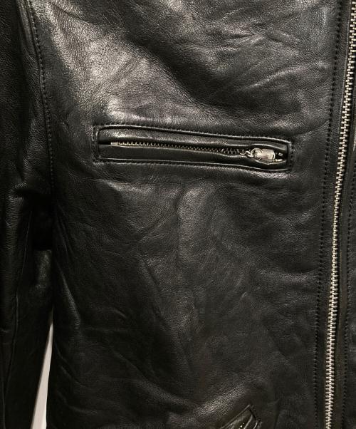 Hysteric Glamour（ヒステリックグラマー）Hysteric Glamour (ヒステリックグラマー) WITCHCRAFT ROCK pt ラムレザーシングルライダースJK ブラック サイズ:Sの古着・服飾アイテム