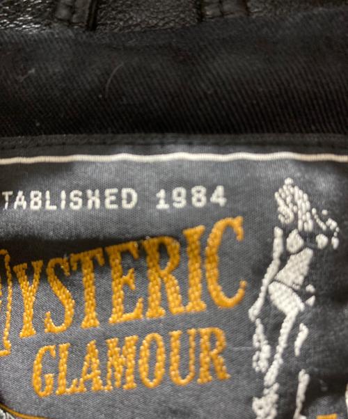 Hysteric Glamour（ヒステリックグラマー）Hysteric Glamour (ヒステリックグラマー) WITCHCRAFT ROCK pt ラムレザーシングルライダースJK ブラック サイズ:Sの古着・服飾アイテム