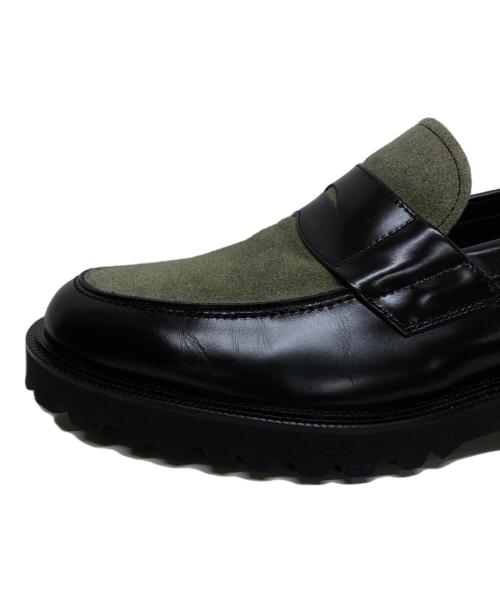 kenford（ケンフォード）kenford (ケンフォード) ローファー カーキ×ブラック サイズ:27の古着・服飾アイテム