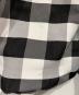 中古・古着 COMME des GARCONS (コムデギャルソン) ベロア切替ギンガムチェックサルエルパンツ ホワイト×ブラック サイズ:XS：25000円