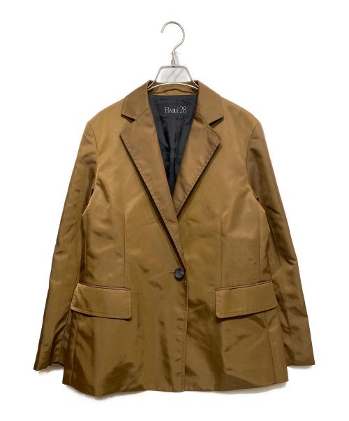 BASILE 28（バジーレ28）BASILE 28 (バジーレ28) ナイロンツイルテーラードジャケット ブラウン サイズ:9の古着・服飾アイテム