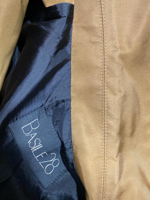 BASILE 28（バジーレ28）BASILE 28 (バジーレ28) ナイロンツイルテーラードジャケット ブラウン サイズ:9の古着・服飾アイテム