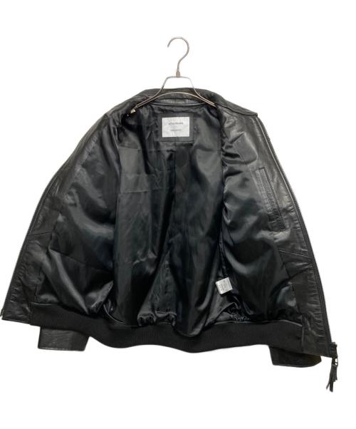 hotel palace（ホテルプレイス）hotel palace (ホテルプレイス) シングルライダース レザーJKT ブラック サイズ:Mの古着・服飾アイテム