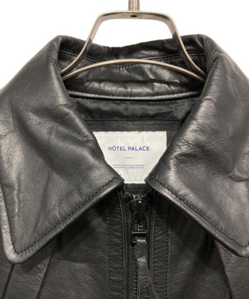 hotel palace（ホテルプレイス）hotel palace (ホテルプレイス) シングルライダース レザーJKT ブラック サイズ:Mの古着・服飾アイテム